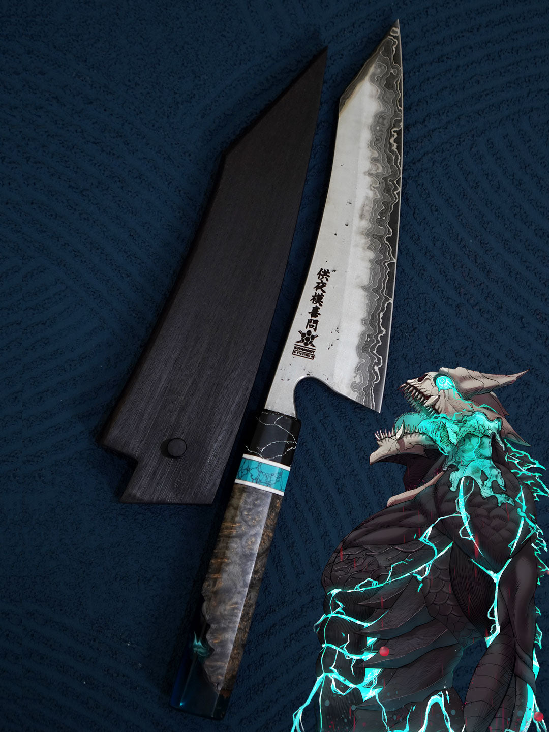 Kaiju No8 Inspired! K-tip Gyuto Damas Shim – Kuyamokit