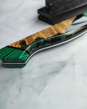 Load image into Gallery viewer, 20cm Green Malachite Hybrid Gyuto
